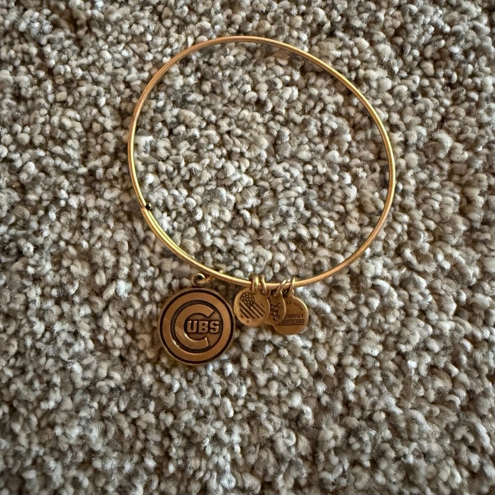Chicago Cubs Gold Bangle Bracelet